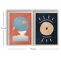 Wallity Cuadros Decorativos Multicolor en MDF con Marco de Madera (2 Piezas)